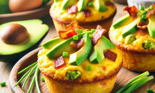 Keto Avocado & Bacon Egg Muffins