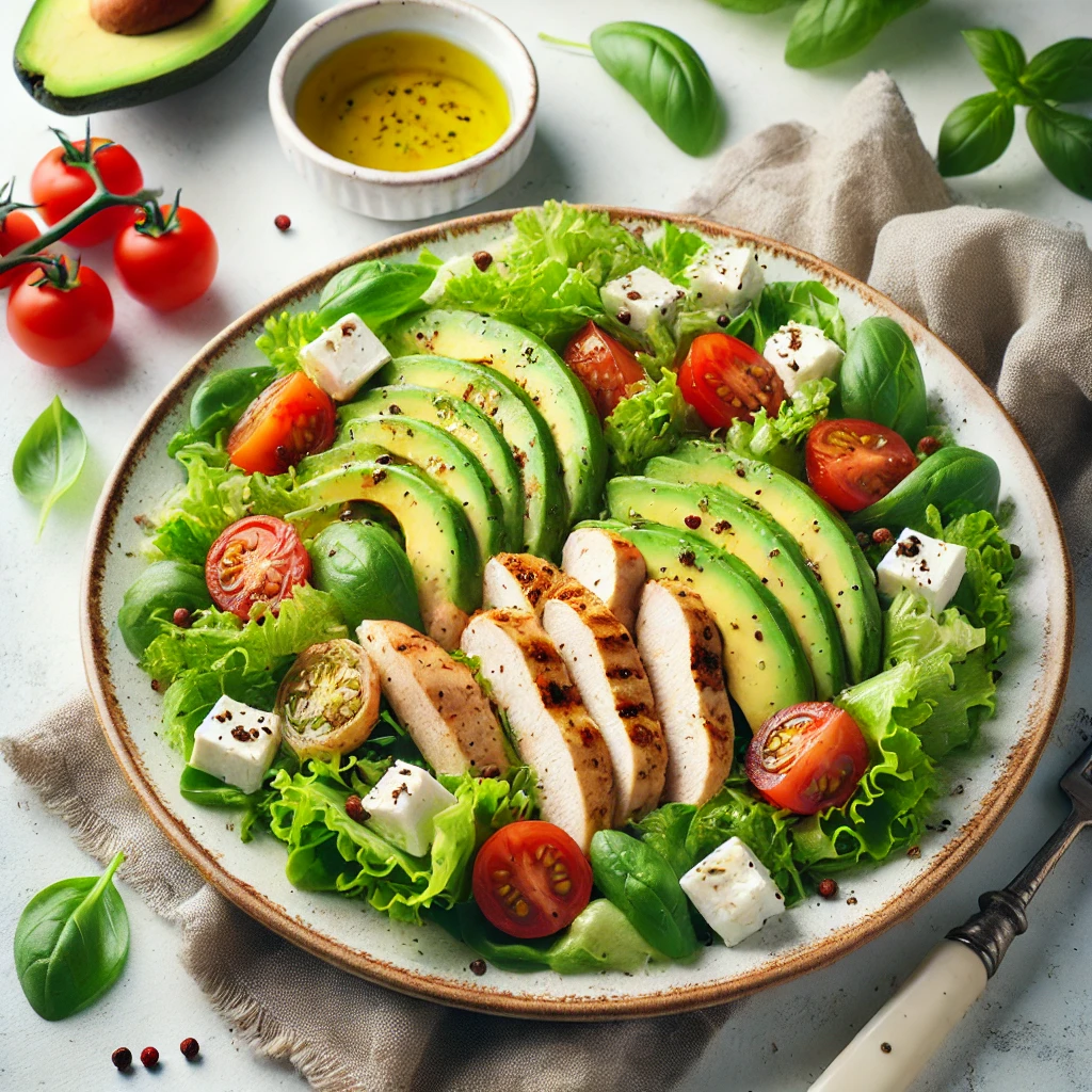 Keto Chicken and Avocado Salad