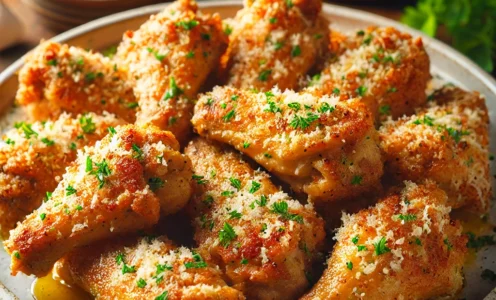 Keto Garlic Parmesan Chicken Wings